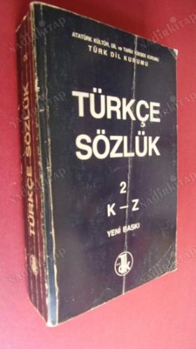 TÜRKÇE SÖZLÜK 1- 2 (2 CİLT TAKIM A-J & K-Z)