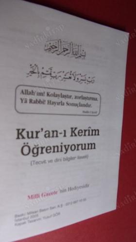 KUR'AN-I KERİM ÖĞRENİYORUM tecvit ve dini bilgiler ilaveli