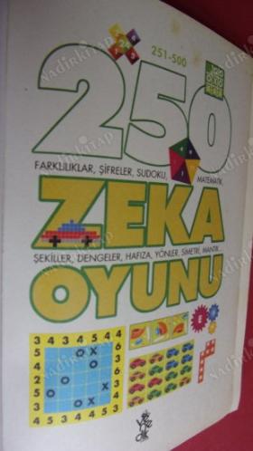 BEYİN EGZERSİZLERİ - 2 -- 250 ZEKA OYUNU -251-500