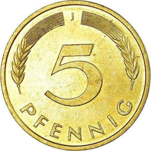 Almanya 5 Pfennig 1950 Madeni Para