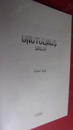 UNUTULMUŞ ŞİİRLER 1.BASKI
