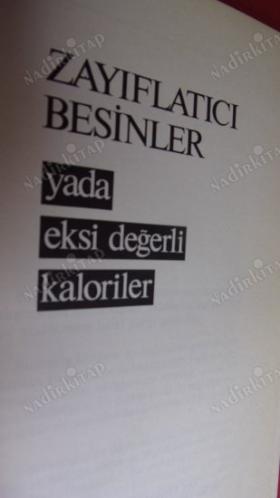 ZAYIFLATICI BESİNLER YADA EKSİ DEĞERLİ KALORİLER
