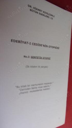 Edebiyatı Cedide'nin Otopsisi Hikmet Kıvılcımlı