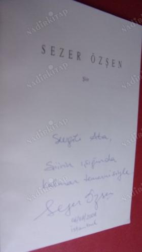 ANILTI ŞİİR -SEZER ÖZŞEN -İMZALI SEZER ÖZŞEN
