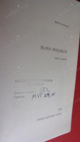 Hans Holbein; Der Ältere; 1465 / 1965 ( Almanca ) Bruno Bushart