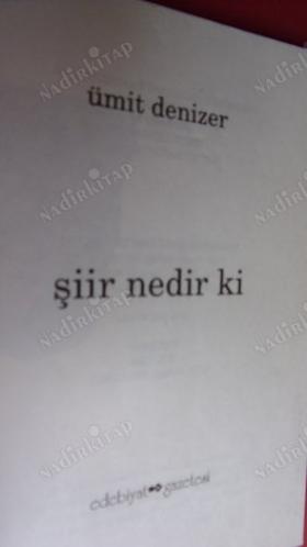 ŞİİR NEDİR Kİ