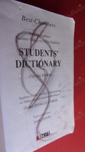 STUDENTS DICTIONARY ÖĞRENCİ SÖZLÜĞÜ