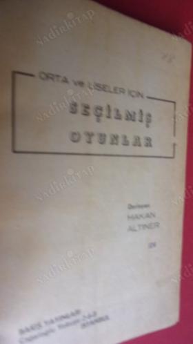 Orta Ve Liseler İçin Seçilmiş Oyunlar