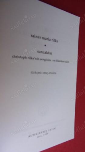 SANCAKTAR CHRISTOPH RILKE'NİN SEVGİSİNE VE ÖLÜMÜNE DAİR