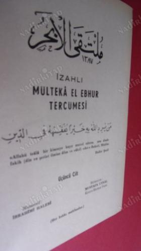 İZAHLI MULTEKA-EL EBHUR TERCÜMESİ CİLT: 3