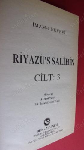 RİYAZÜ'S SALİHIN. CİLT-3
