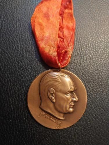 ATATÜRK İMZALI MADALYON MADALYA..