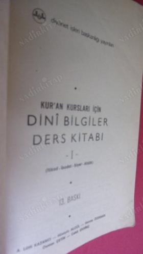 DİNİ BİLGİLER DERS KİTABI - İTİKAD,İBADET,SİYER,AHLAK
