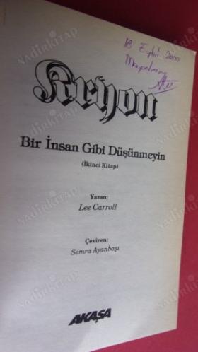 BİR İNSAN GİBİ DÜŞÜNMEYİN (KRYON 2.ci. KİTAP)