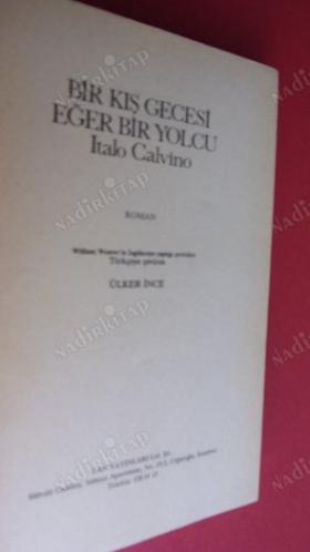 BİR KIŞ GECESİ EĞER BİR YOLCU