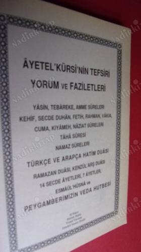 AYETEL-KÜRSİ VE FAZİLETLERİ