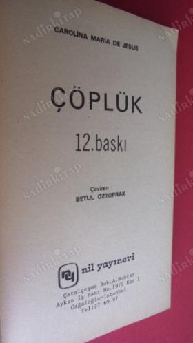 ÇÖPLÜK CAROLINA MARIA DE JESUS