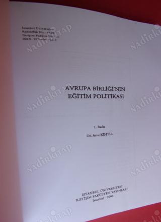 AVRUPA BİRLİĞİ'NİN EĞİTİM POLİTİKASI