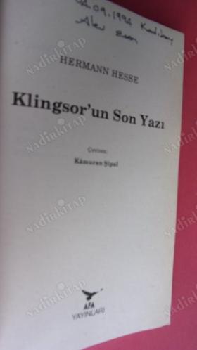 KLİNGSOR'UN SON YAZI