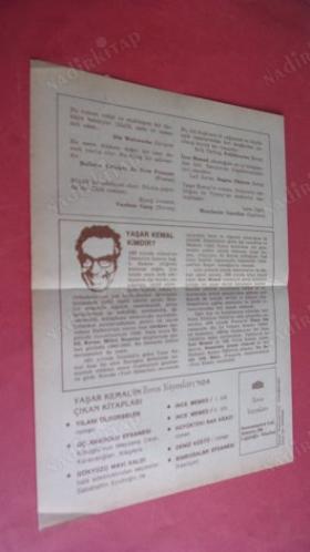 DÜNYA BASININDA YAŞAR KEMAL ( not özel basım belge )