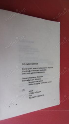 ÖZLEMİN EĞİMİNDE - ŞİİRLER A.VAHİT YILDIRIMLAR