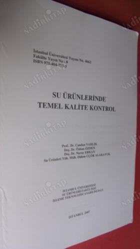 SU ÜRÜNLERİNDE TEMEL KALİTE .KONTROL