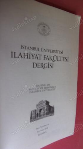 İstanbul Üniversitesi İlahiyat Fakültesi Dergisi / SAYI:26 yıl .2012