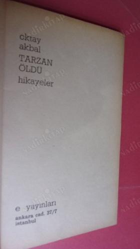 TARZAN ÖLDÜ (1. BASKI)