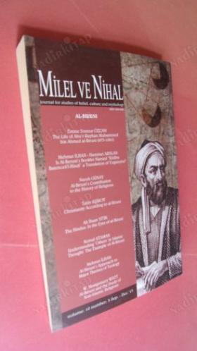 Milel ve Nihal (İnanç, Kültür ve Mitoloji Araştırmaları Dergisi) Cilt:10, Sayı:3, Eylül-Aralık 2013