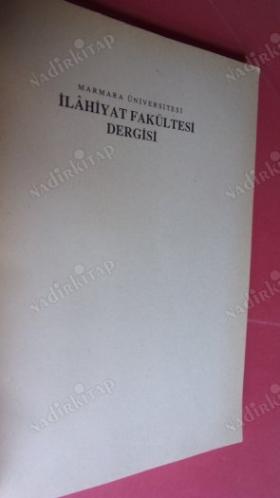 Marmara Üniversitesi İlâhiyat Fakültesi Dergisi / Sayı 5-6-1987-1988
