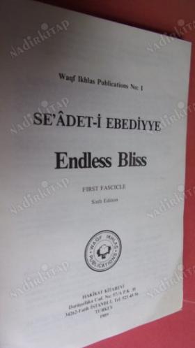 SE'ADET-İ EBEDİYYE ENDLESS BLİSS 1 - FIRST FASCICLE