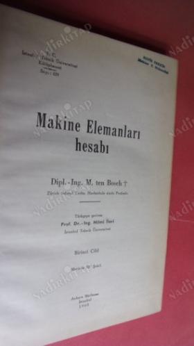 MAKİNE ELEMANLARI HESABI 1.CİLT