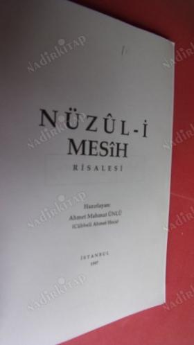 NÜZUL-İ MESİH RİSALESİ  Risail-i Ahmediyye  5