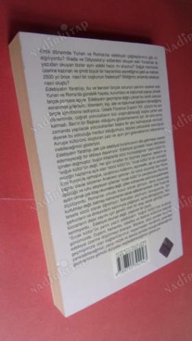 Edebiyatın Yaratılışı-Yunan Sarhoşluğundan Latin Kitabına.. Birinci BASIM ..