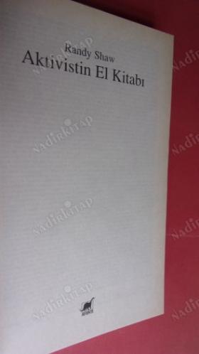 AKTİVİSTİN EL KİTABI .. Birinci BASIM ..
