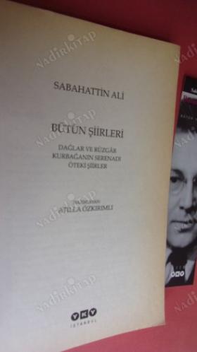 SABAHATTİN ALİ BÜTÜN ŞİİRLERİ . 6 BASIM .( ayraclı )