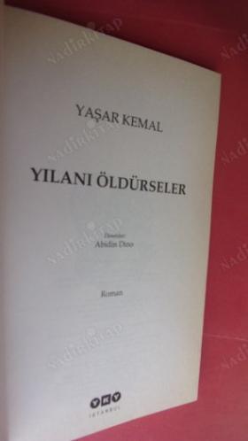 YILANI ÖLDÜRSELER ..12. BASIM..