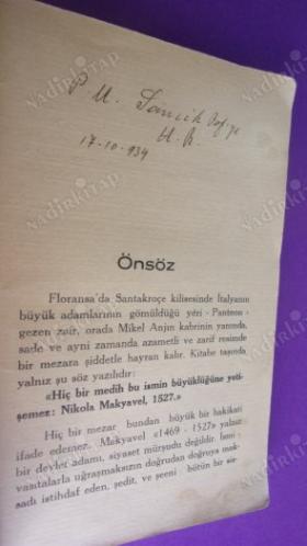 HUKÜMDAR -- İMZALI -