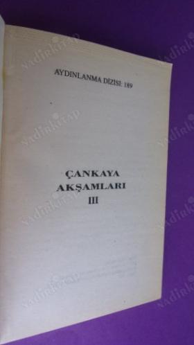 ÇANKAYA AKŞAMLARI . CİLT - 3.