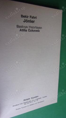JÖNLER 'ilk basım'