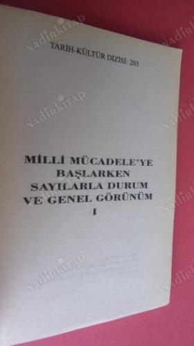 MİLLİ MÜCADELE'YE BAŞLARKEN SAYILARLA DURUM VE GENEL GÖRÜNÜM - I