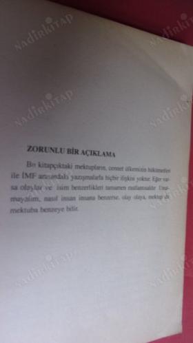 KOYUNİSTAN'DAN IMF MEKTUPLARI