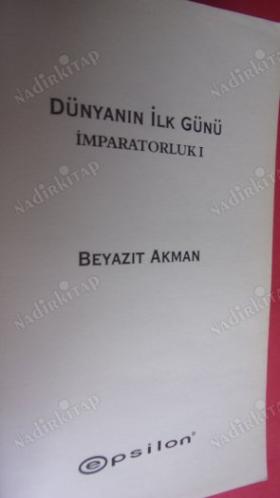 DÜNYANIN İLK GÜNÜ İmparatorluk 1 ( cep boy )