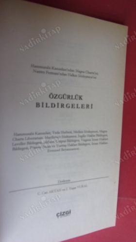 ÖZGÜRLÜK BİLDİRGELERİ