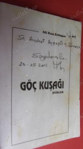 Göç Kuşağı Şiirler - Ali Rıza Erdoğan - Osmanlı Matbaası - İmzalı Türkçe Şiir Kitabı