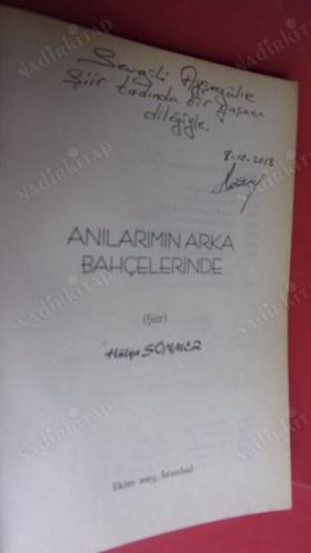 ANILARIMIN ARKA BAHÇELERİNDE ŞİİR- İMZALI -