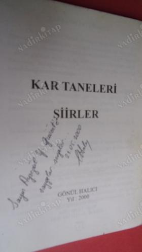 KAR TANELERİ - ŞİİRLER -- İMZALI--