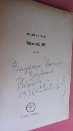 ZAMANLARIN DİLİ // İLK BASIM - İMZALI //
