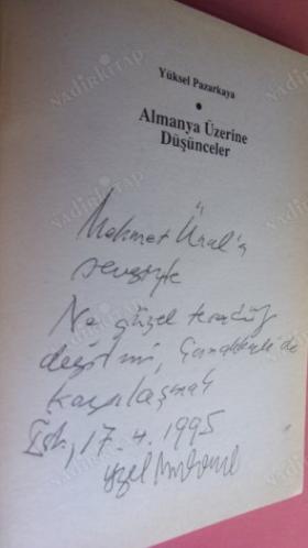 MÖLLN VE SOLINGEN'DEN SONRA ALMANYA ÜZERİNE 'ilk basım'- İMZALI -