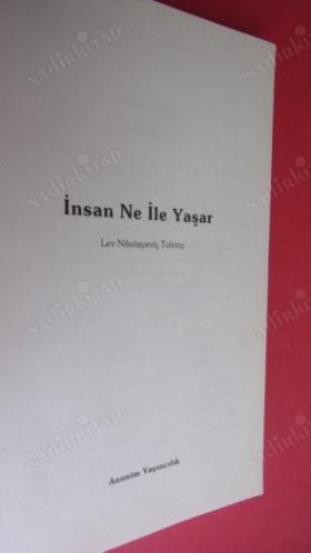 İNSAN NE İLE YAŞAR